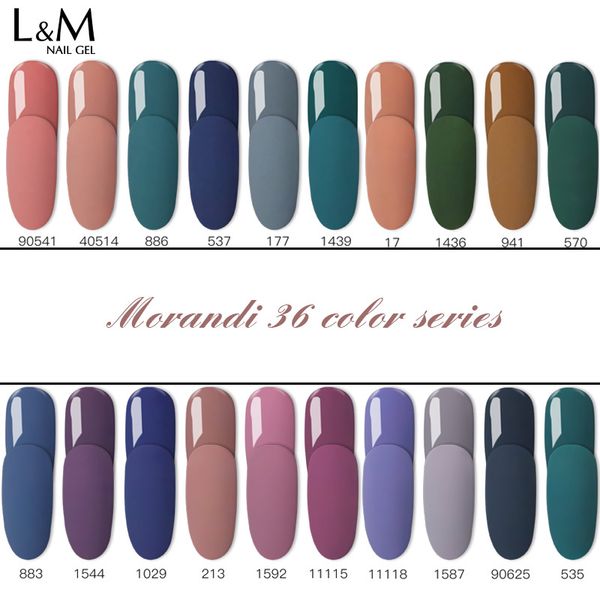 

nail gel 12 pcs set gelartist nails morandi color series health soak off beauty last more than a month uv polish, Red;pink