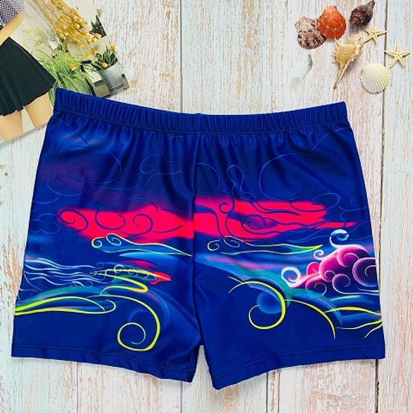 

Mens Swimwear Swim Trunks Men's Boxer Print Hot Spring Beach Pants Fashion Men's Swimwear Breathable Active Swimming Trunks 6 Colors
