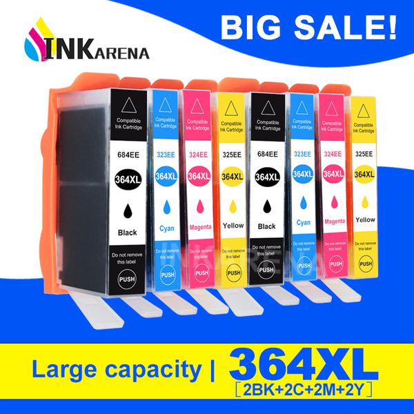 

ink cartridges 364xl compatible cartridge replacement for 364 xl posmart 5510 5515 5520 7520 b109a 6510 deskjet 3070a 7510 printer