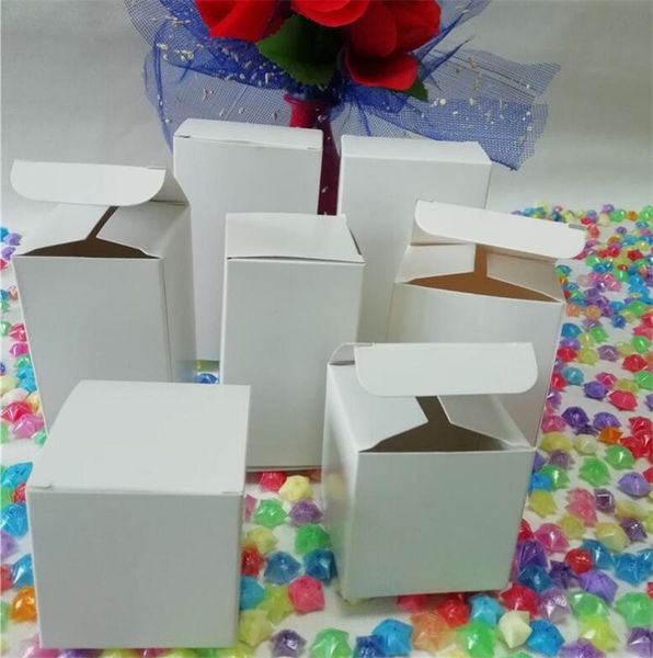 

gift wrap 50pcs white kraft paper box small boxes for candy jewelry party craft packaging diy cardboard carton wholesale
