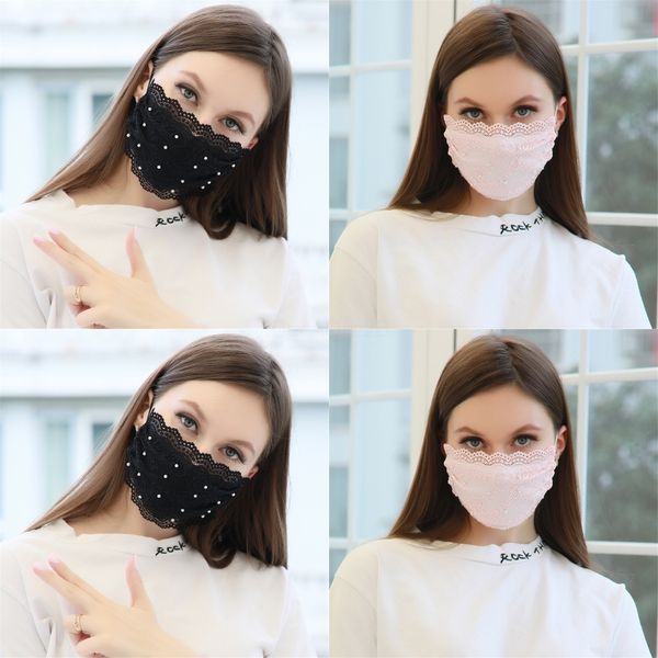 

cartoon pattern solid black face mask cute print half face mouth masks outdoor cycling mask#347