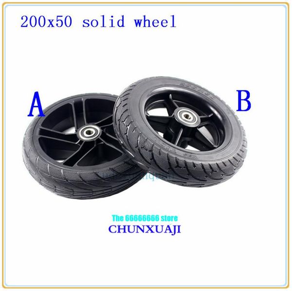 

8 inch wheel scooter solid tire 200x50 electric tyre with wheel hub non pneumatic for electric scooter