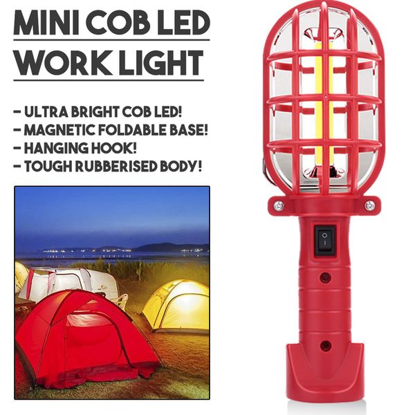 

work light cob led travel warning lamp camping lights portable torch outdoor
