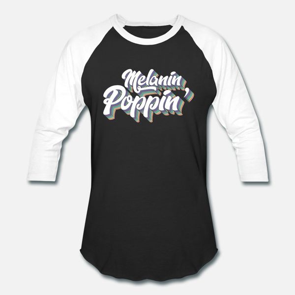

melanin poppin pride gift t shirt men printing short sleeve o neck clothes gift new fashion summer pattern shirt