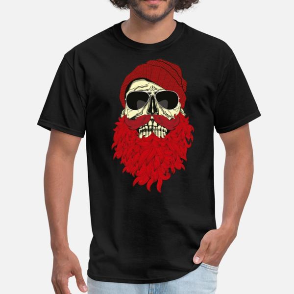 

hipster skull with beard and glasses t shirt men customize 100% cotton s-xxxl solid color famous fashion summer normal shirt