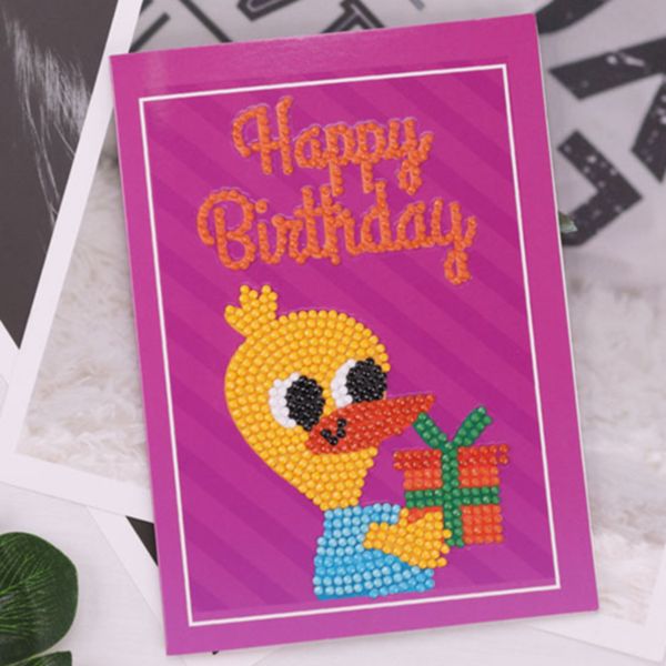 

embroidery greeting cards happy birthday cartoon diy diamond painting novelty