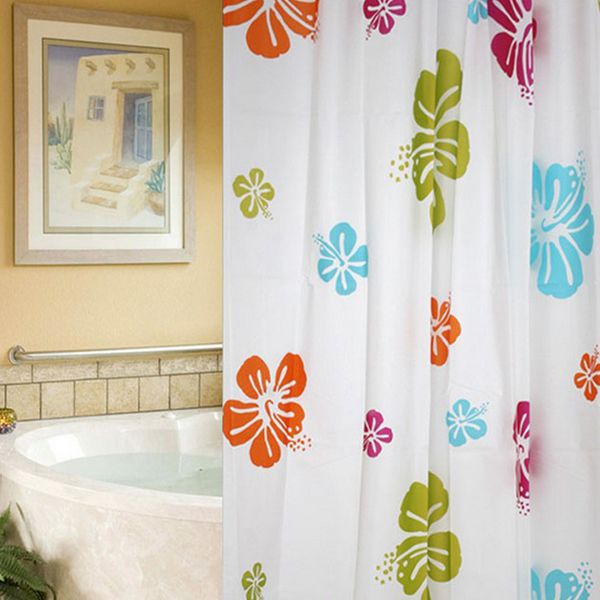 

various fabric bathroom shower curtain with ring hooks set waterproof 180x200cm