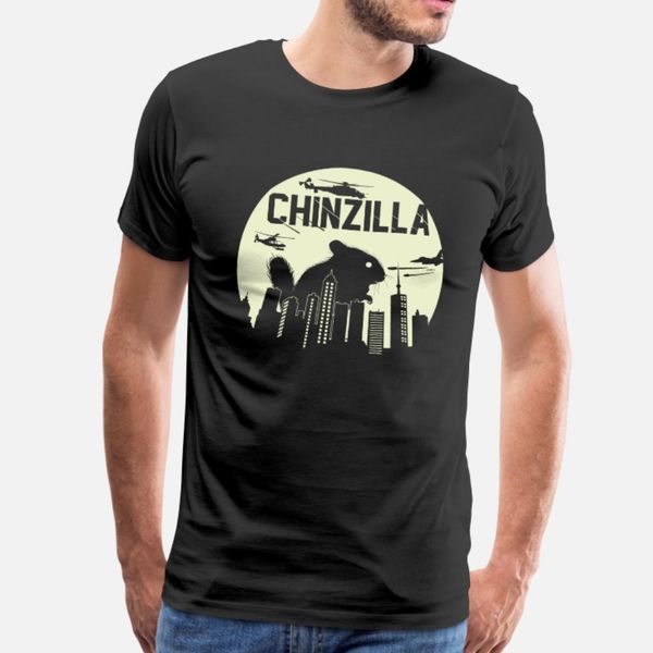 

chinzilla funny chinchilla t shirt men famous 100% cotton s-3xl basic solid famous casual spring letter shirt