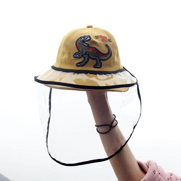 

selling anti-spitting protective hat dustproof cover kids boys girls fisherman cap drop shopping sufficient inventory w4, Blue;gray