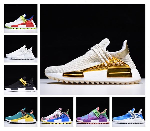 

nmd infinite species human race men running shoes pharrell williams yellow bbc species black womens trainers sport sneakers