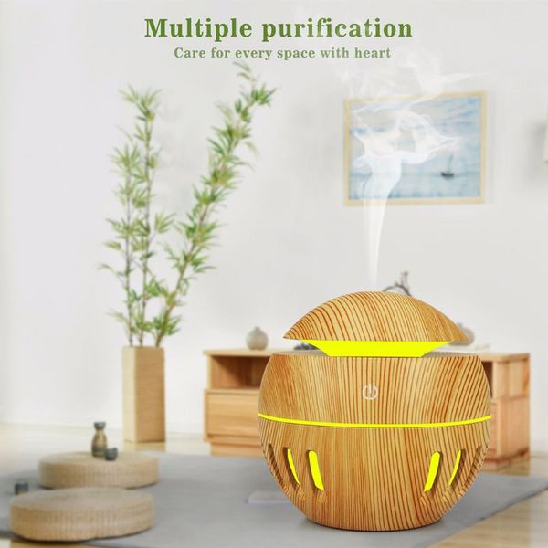 

130ml 7 color changing air humidifier aroma essential oil diffuser usb fogger mist maker with led night lamp for home office use