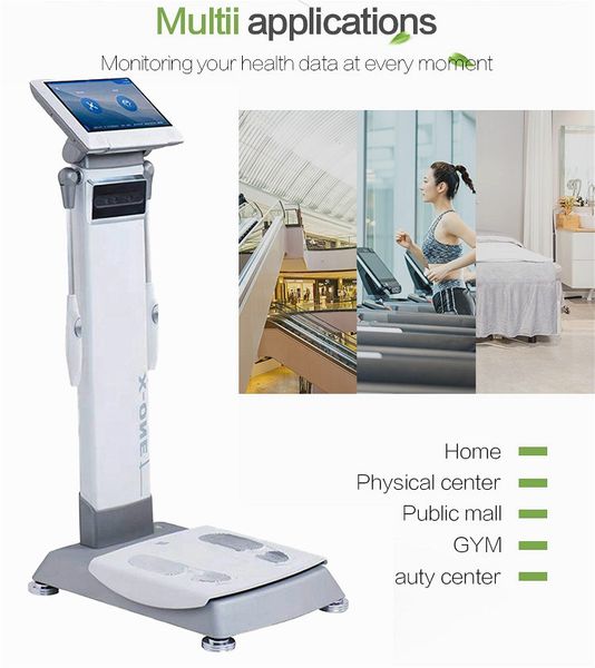 

professional wireless multi frequency full body fat analysis machine body composition analyzer sports club for sale