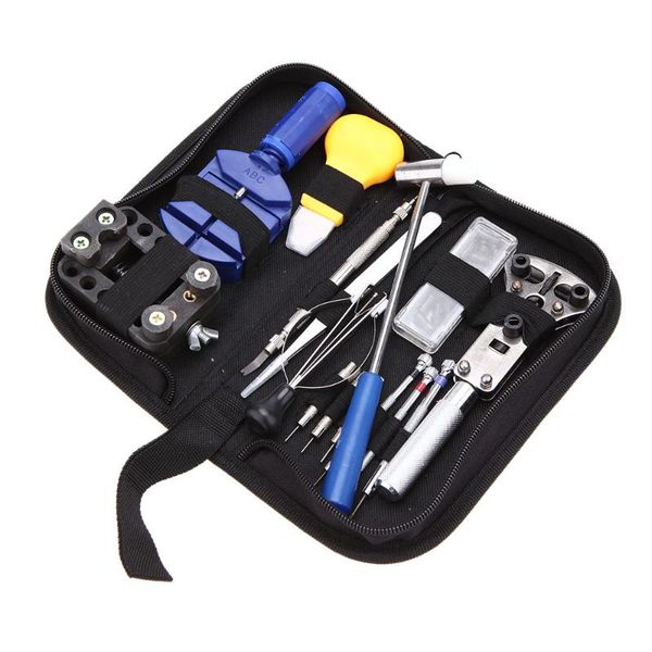 

14pcs watch repair tool kit case opener link remover spring bar tool for watch repairs such as changing the battery