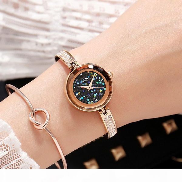 

2018 new gedi brand luxury watches women fashion bracelet quartz crystal wrist watches ladies casual dress sport watch clock s924, Slivery;brown