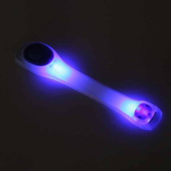 

led light luminous sports cycling running safety flashing belt strap arm band, Black;gray