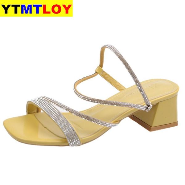 

comfort shoes for women all-match luxury sandals summer heels suit female beige 2020 women's open toe medium comfort 35-39, Black