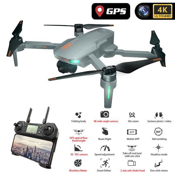 

wecute 2020 new gd91 pro 2-axis 120 degree wide-angle hd 4k pixel gps drone professional dron quadcopter vs sg906 pro fimi zino