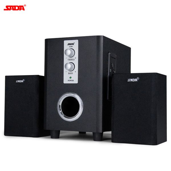 

sada q1 combination speaker usb wired 3 channel 2.1 computer speaker bass stereo music player subwoofer sound box