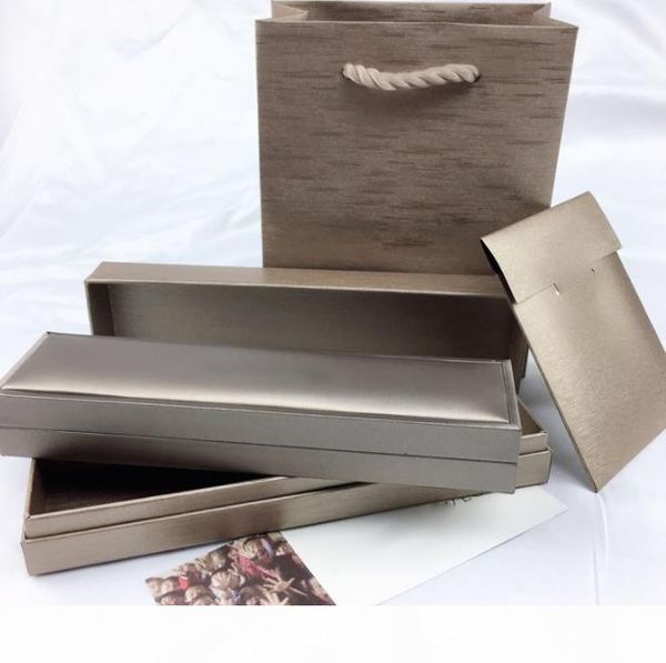 

jewelry original box ring necklace bracelet jewelry set box with certificate with woman brand gift bag, Black;white