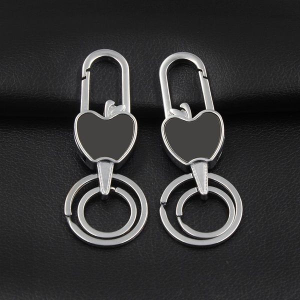 

car key holder key chain alloy keychain men waist hanging buckle ring car accessories keyring creative auto 4s store gift, Silver