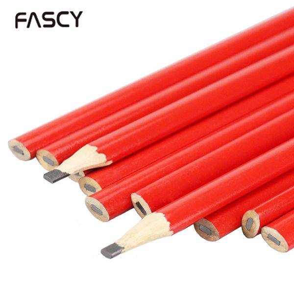 

7 inch carpenters pencils for diy builder joiners woodworking black thick core oval mark pen pencil