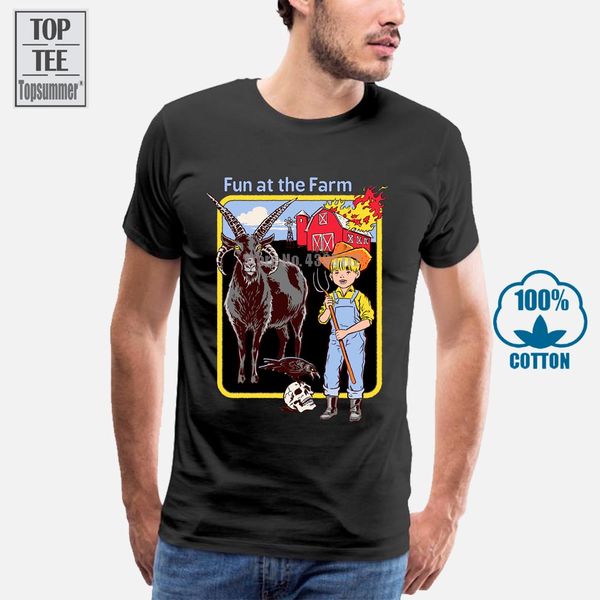 

fun at the farm joke 80's vintage t shirt funny morbid