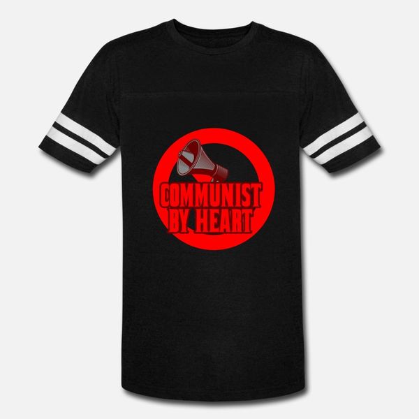 

communist by heart t shirt men customized short sleeve round collar clothes gift basic summer standard shirt