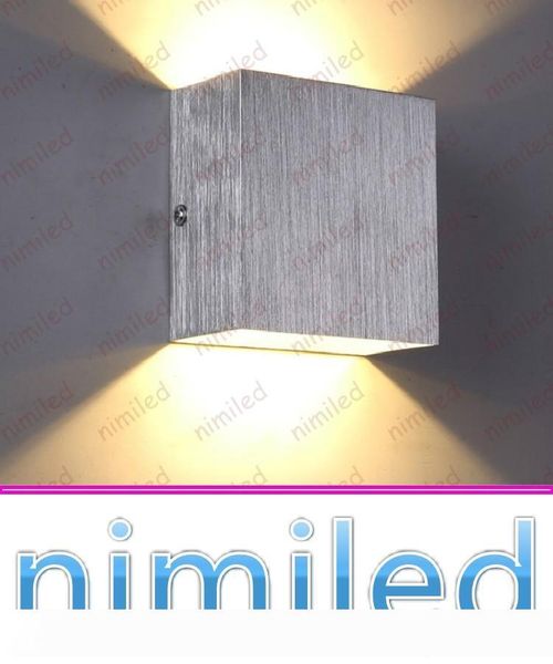 

nimi973 6W Minimalist Aluminum LED Square Wall Lamps Bedside Bedroom Living Room Sofa TV Background Cafe Lights Corridor Hallway Lighting