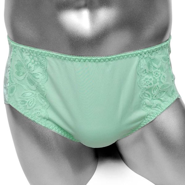 

underpants sissy lace brief panties underwear for men lingerie soft bikini briefs erotic, Black;white