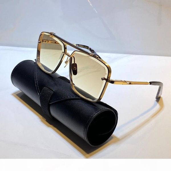 

titanium men designer sunglasses vintage fashion popular style square frame uv 400 lens with original case box bag sunglasses, White;black