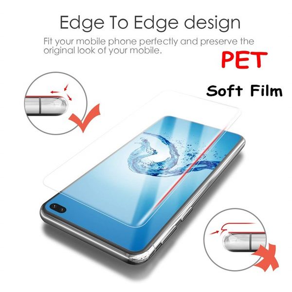 

10pcs/lot screen protector for samsung galaxy s20 plus s10 e s9 plus full cover pet film on note 10pro note9 not glass