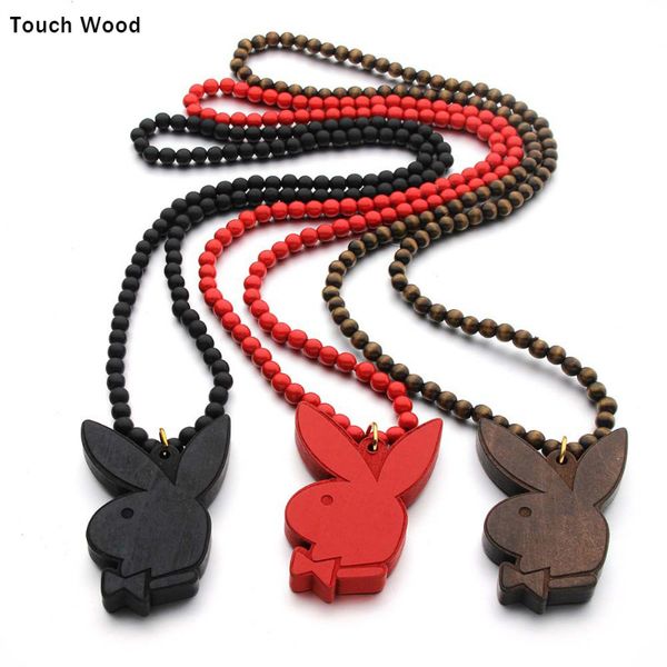 

wood pendant necklace hip hop jewelry, Silver