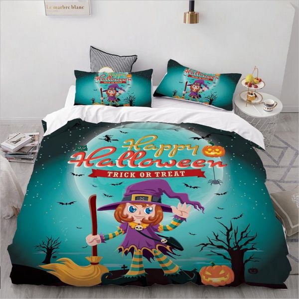 

bedding sets halloween witch king/,3d cartoon set for kids/baby/children duvet cover single,quilt/blanket