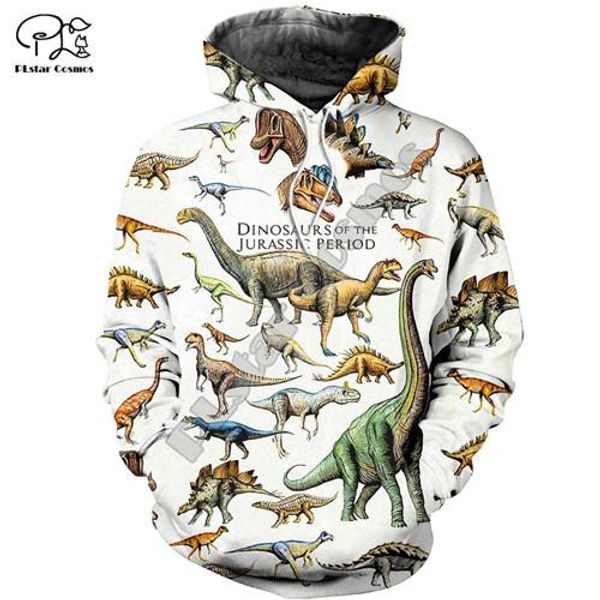 

plstar cosmos 2020 fashionr 3d full print harajuku streetwear dinosaur animal camo zip hoodie sweatshirt jacket b1, Black