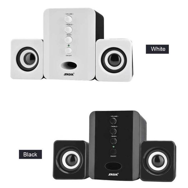 

sada d-202 combination speakers mini usb 2.1 wired computer speakers bass music player subwoofer for phone lappc