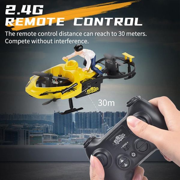 

four axis rc car toys model f7 snowmobile 2.4g remote control vechile led rc drone quadcopter rtf for boys kids gift 06