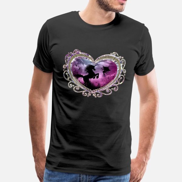 

wonderful unicorn with cute fairy in the night t shirt men fitness cotton o-neck novelty fitness new fashion summer style normal shirt