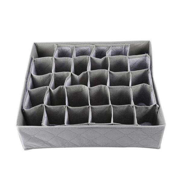 

30 grid slot bamboo charcoal underwear ties socks drawer closet organizer storage box fit for collection