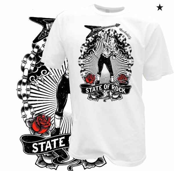 

new mens t-shirt men summer casual rockabilly 50er jahre 50`s retro vintage rock n roll tattoo skull 1346funny t shirt