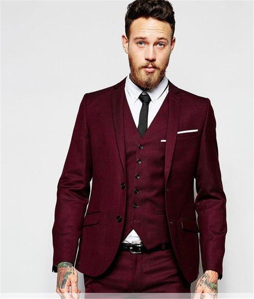 

classic notch lapel tuxedos groom wedding men suits mens wedding suits tuxedo costumes de pour hommes men(jacket+pants+tie+vest) w198, Black;gray