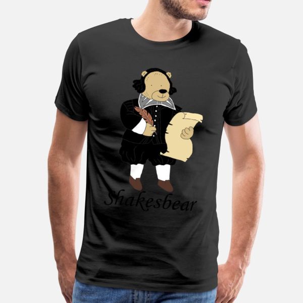 

shakesbear t shirt men create cotton o-neck costume famous breathable summer leisure shirt