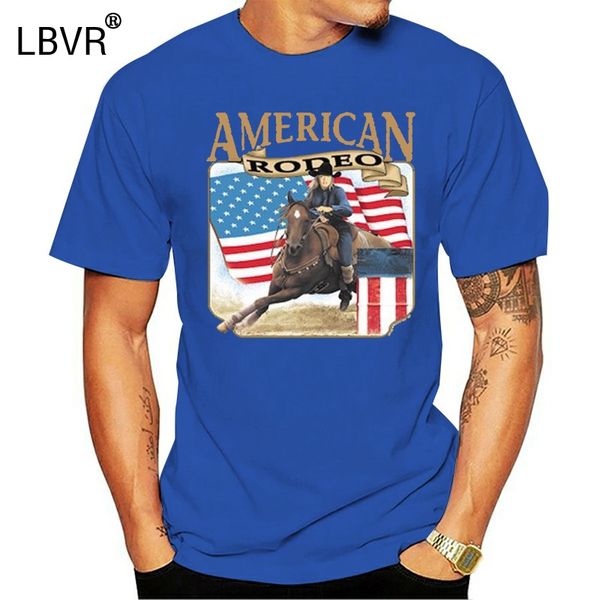 

american rodeo barrel racing cowgirl t-shirt