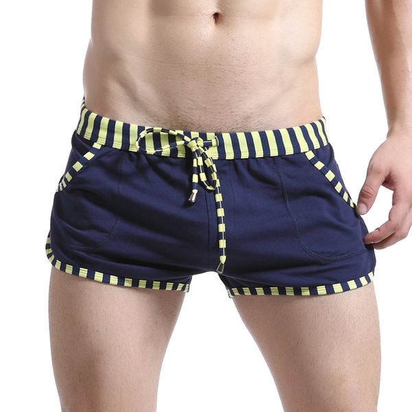 

2020 new style summer men's beach shorts solid men broad shorts fashion swimwear make the male charming size m  xl, White;black