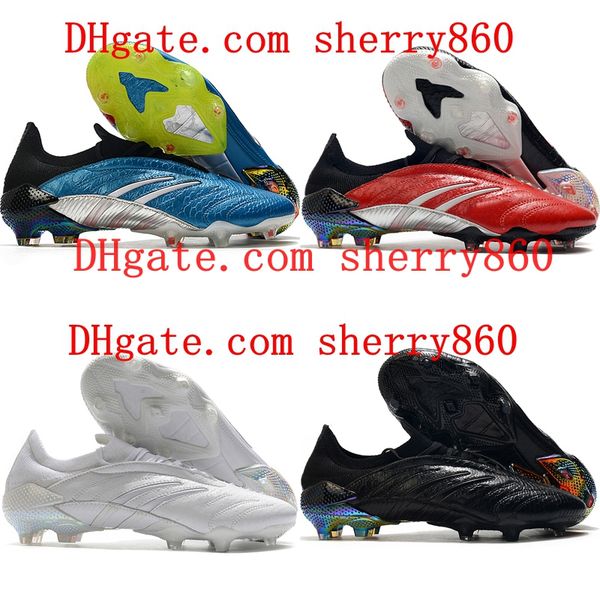 

2021 quality mens soccer shoes predator archive limited edition fg outdoor cleats leather football boots scarpe da calcio