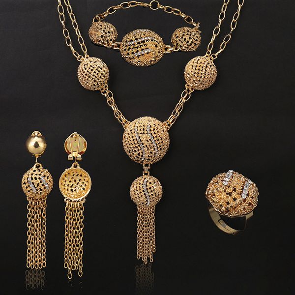 

fani exquisite dubai gold bridal jewelry set wholesale bijoux 2020 fashion nigerian wedding woman accessories jewelry set, Silver