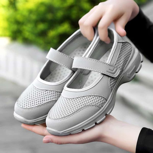 

mwy women walking shoes anti slip fitness sports shoes comfortable sneakers breathable mesh walking soft flats, Black