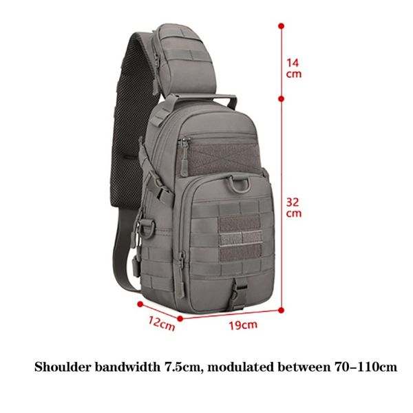 

men outdoor molle shoulder bag hiking trekking backpack sports climbing shoulder bags tactical camping hunting daypack fishing