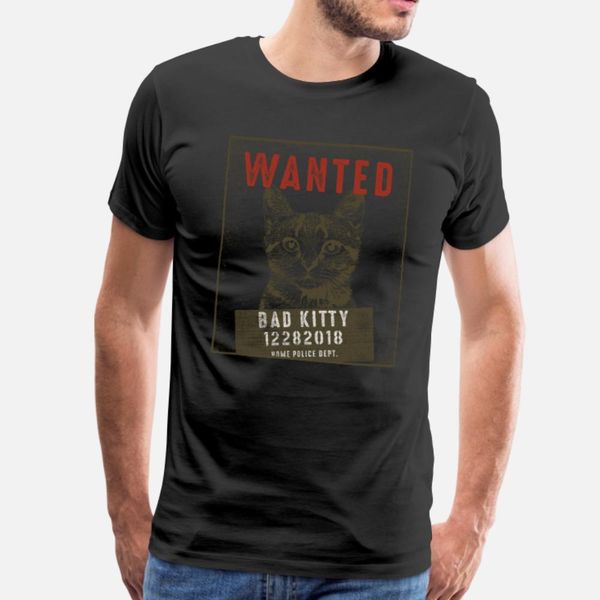 

bad kitty тенниски мужчины custom 100% хлопок crew neck фотографии известной дышащей весна осень картинка рубашка