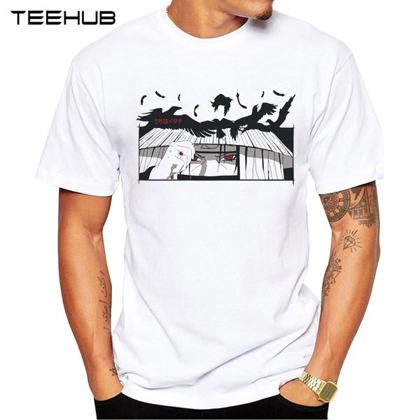 

teehub men's new fashion itachi with crows design short sleeve t-shirt cool printed hipster tee shirts