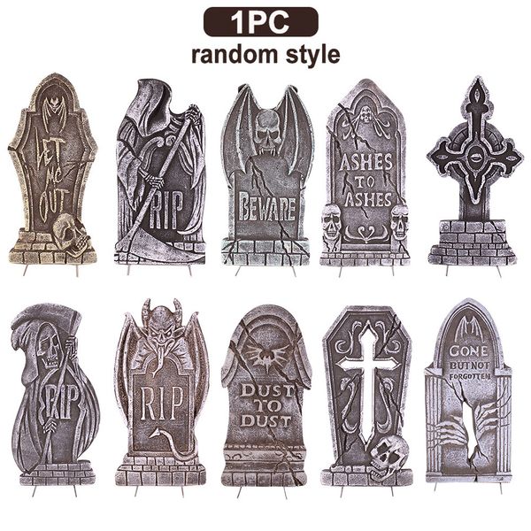 

5pcs trick foam graveyard halloween decoration lightweight haunted house party
